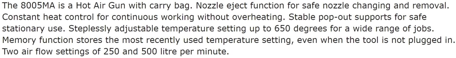 אקדח אויר חם עם מסך LCD סקיל SKIL 8005MA